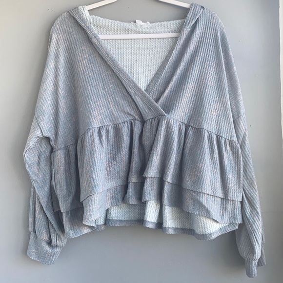 Hooded Tie Dye Top - Picture 2 of 6